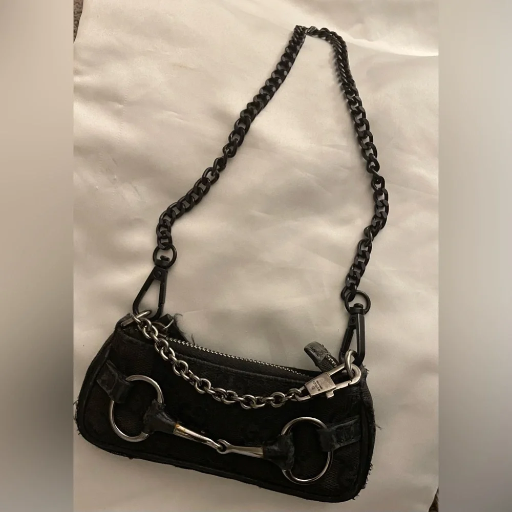 Gucci Black Mini Bag with Chain Strap - Picture 1 of 9